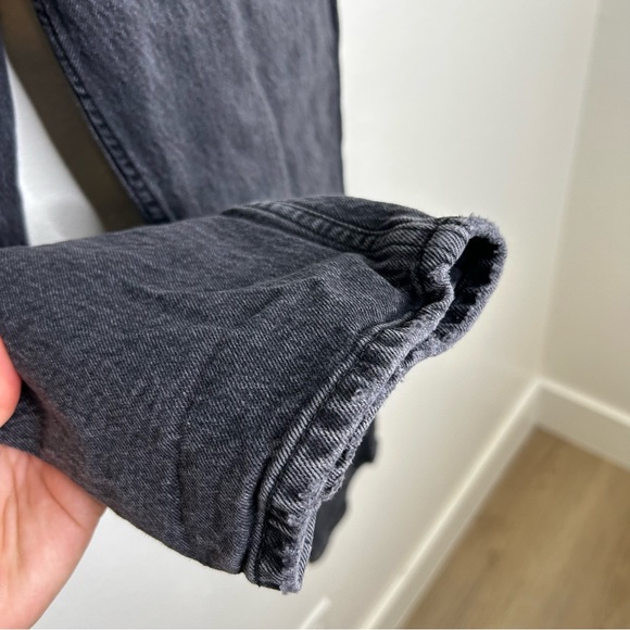 Abercrombie & Fitch The 90's Straight Ultra High Rise Black Jean Curve Love 4L - Picture 5 of 9